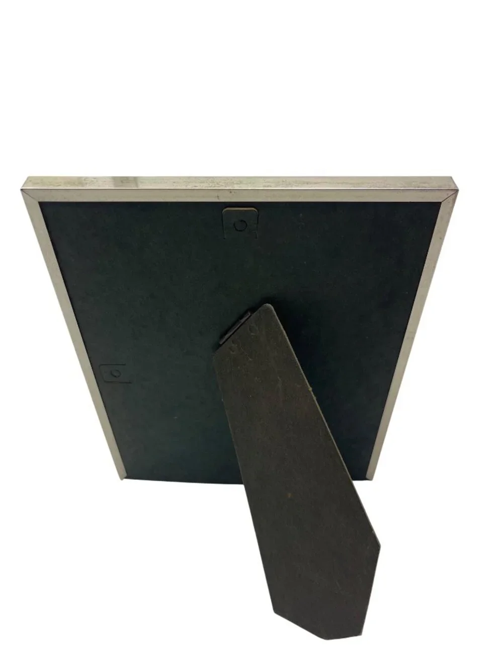 Silver-Toned Metal Photo Frame 8x10 With Easel Stand & Wall Mount Option C100